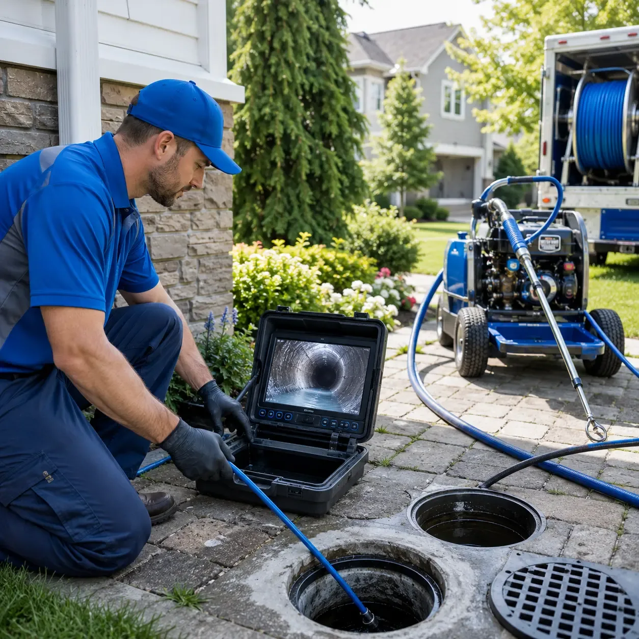 Outdoor drain cleaning professionals serving Bensalem, PA
