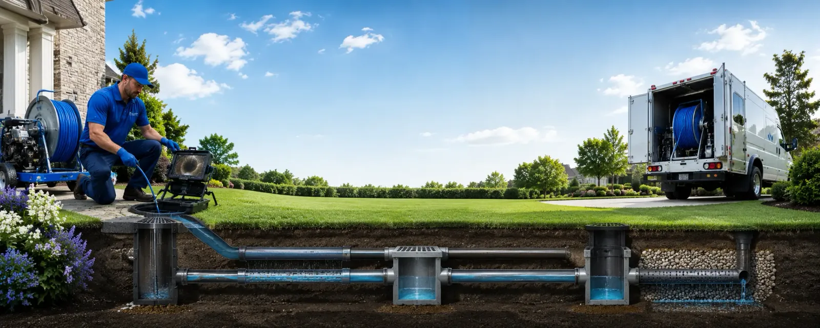 Outdoor drain cleaning information for Bensalem, PA